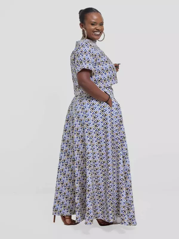 Silk House Collection Kalisi Skirt Set - Tribal Print