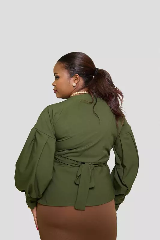 Silk House Collection Maya Top - Green