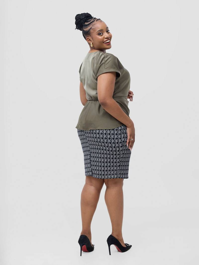 Raya Top - Olive Green