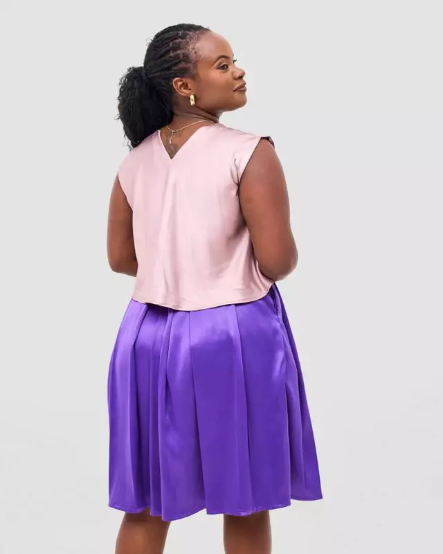Silk House Collection Suzanne Skirt - Purple