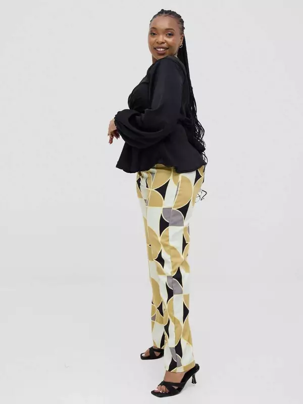Silk House Collection Rana Pant - Green Print