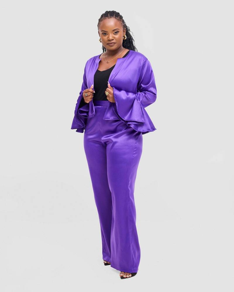 Silk House Collection Eraya Set - Purple