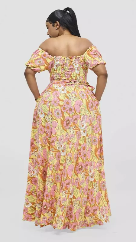 Silk House Collection Curvy Plus Size Twirl Dress - Floral