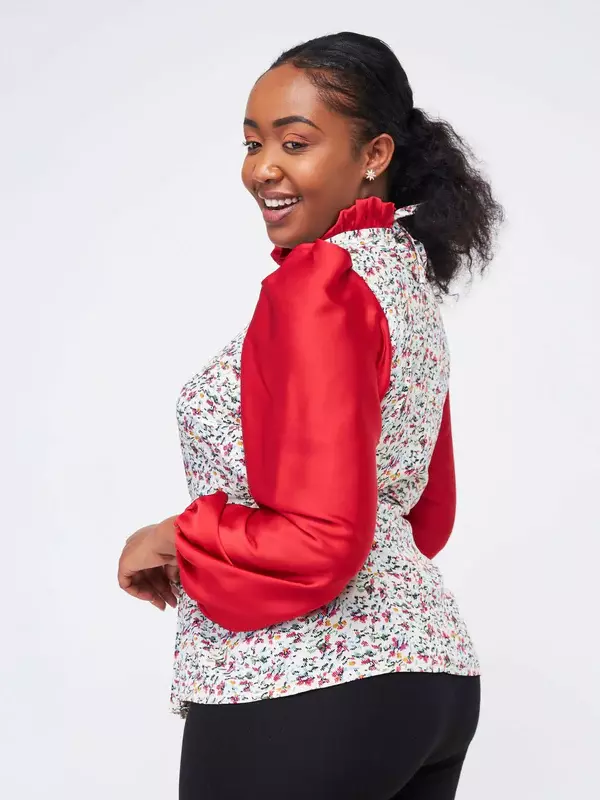Silk House Collection Kyomi Top - Red