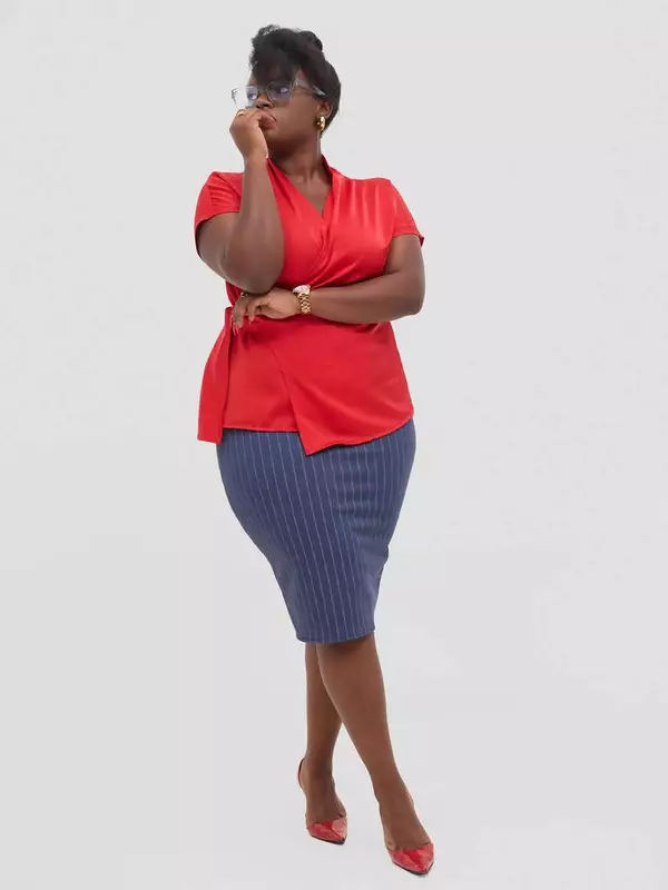 Silk House Collection Koa Top - Red