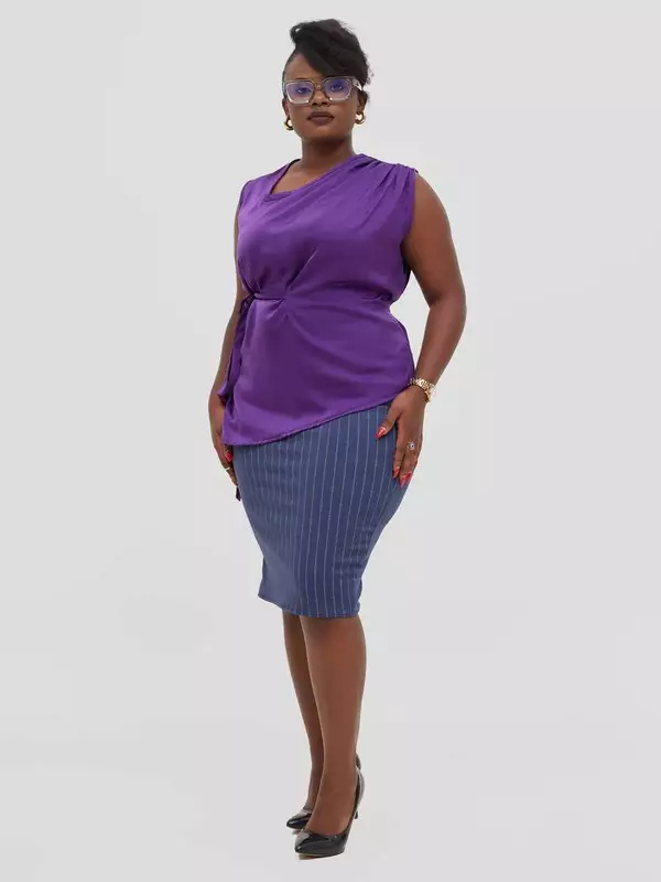 Silk House Collections Racquel Top - Purple