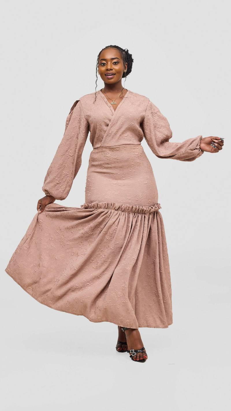 Silk House Collection Zawadi Dress - Beige