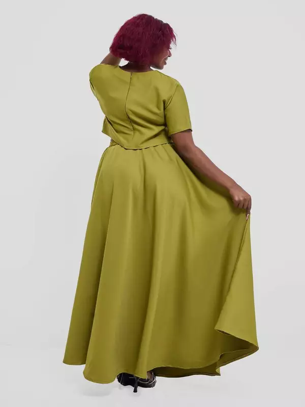 Silk House Collection Kalisi Skirt Set - Green