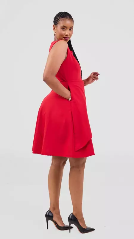 Silk House Collection Curvy Plus Size Brielle Dress - Red