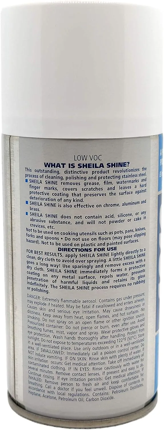 SHEILA SHINE Low VOC Stainless Steel Cleaner and Polish