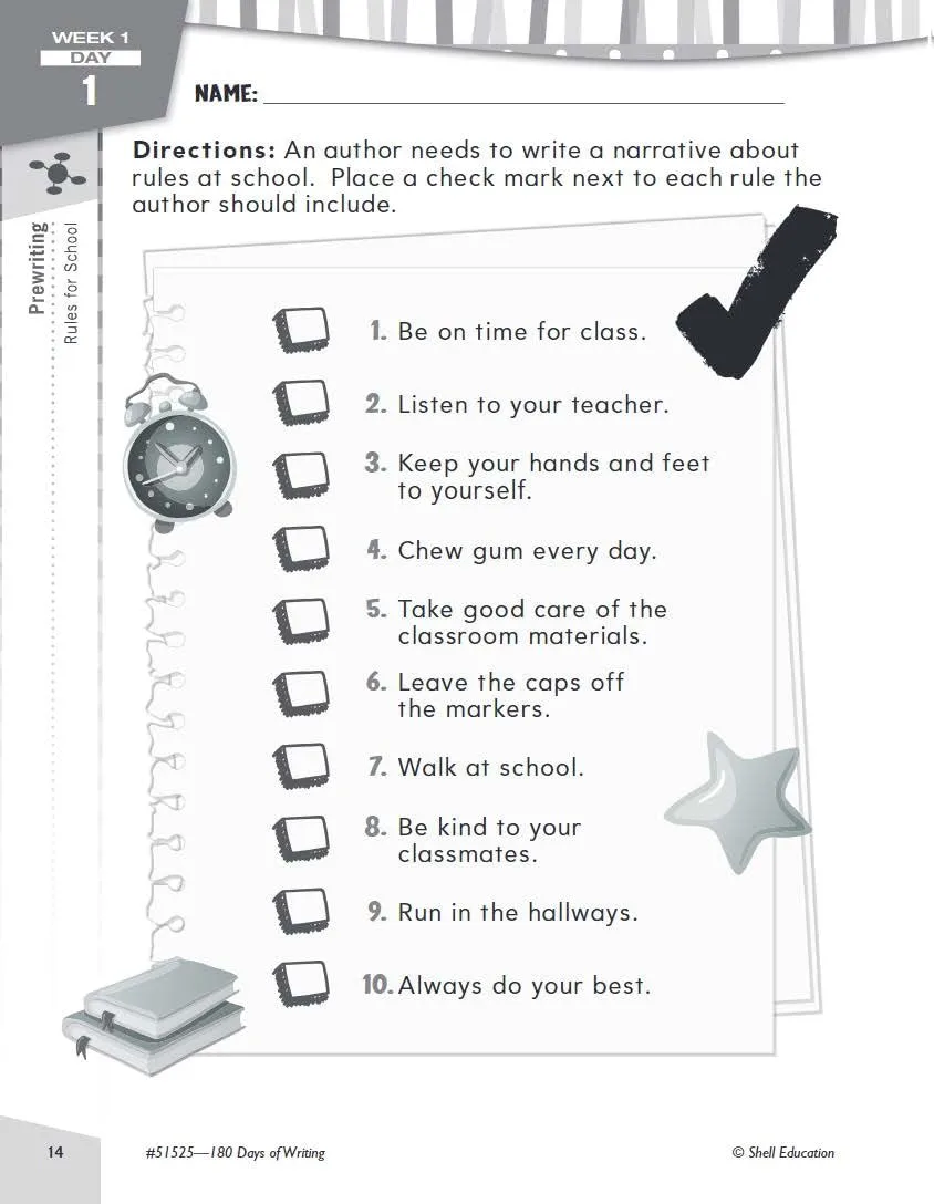 180 Days of Writing for Second Grade - An Easy-to-Use Second Grade Writing Workbook to Practice and Improve Writing Skills