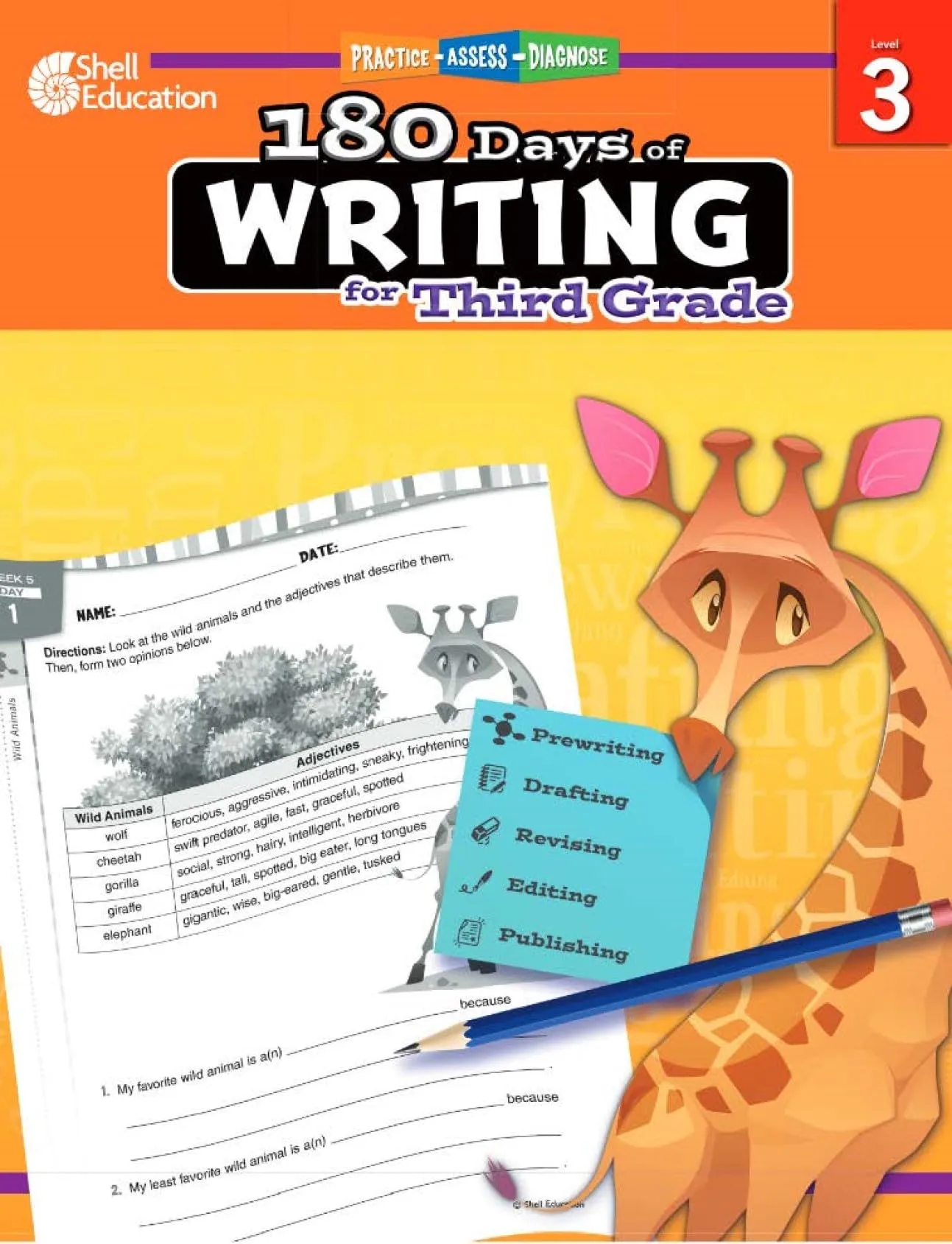 180 Days of Writing for Third Grade - An Easy-to-Use Third Grade Writing Workbook to Practice and Improve Writing Skills