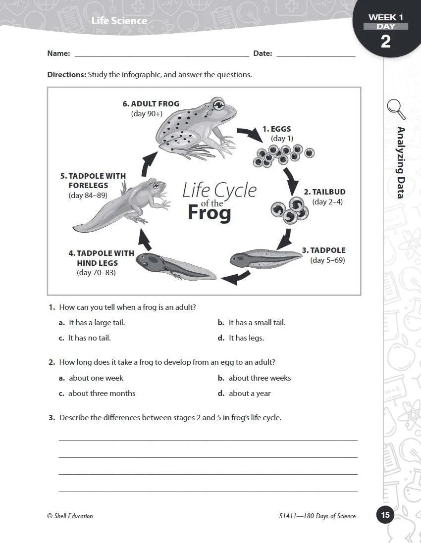 180 Days™: Science, Earth and Space Science for 5th Grade Practice Workbook for Classroom and Home