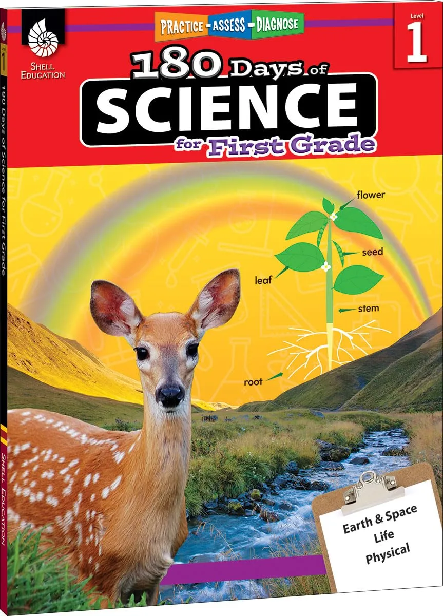 180 Days™: Science, Earth and Space Science for 1st Grade Practice Workbook for Classroom and Home