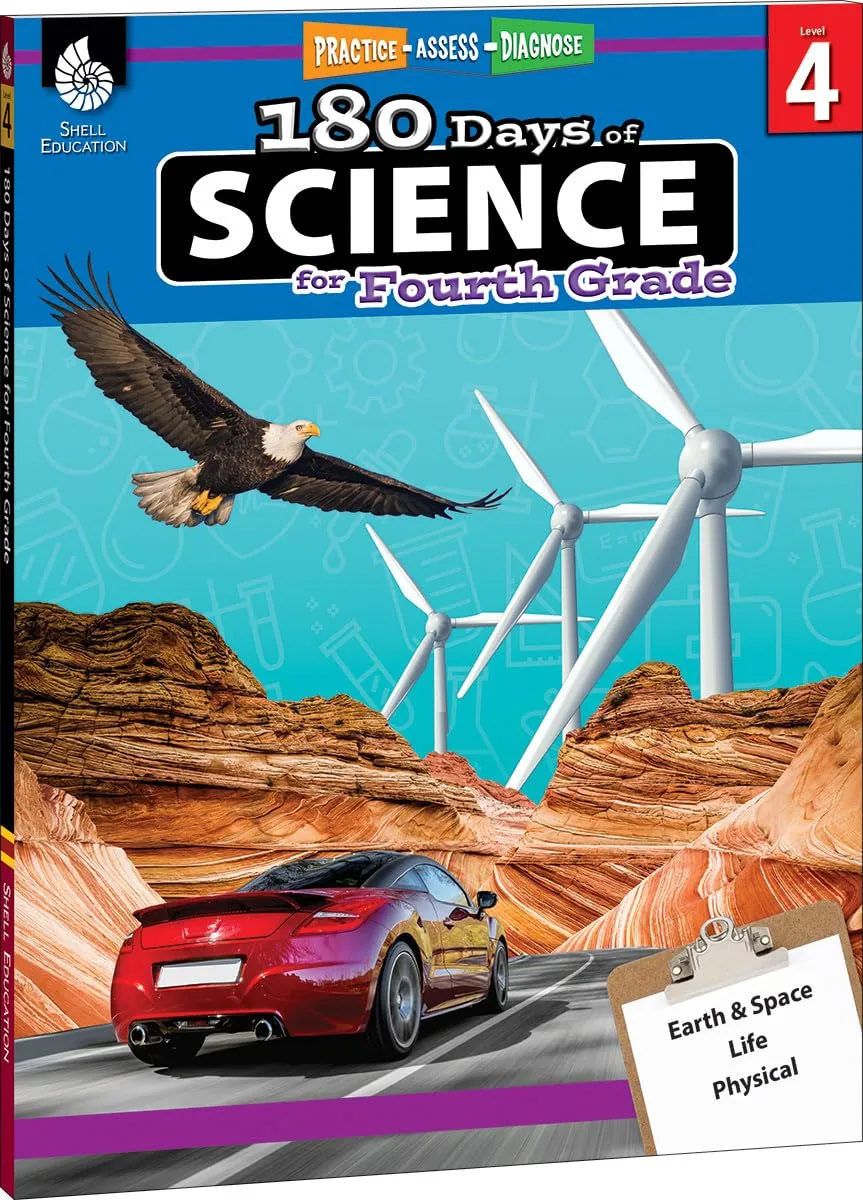 180 Days™: Science, Earth and Space Science for 4th Grade Practice Workbook for Classroom and Home