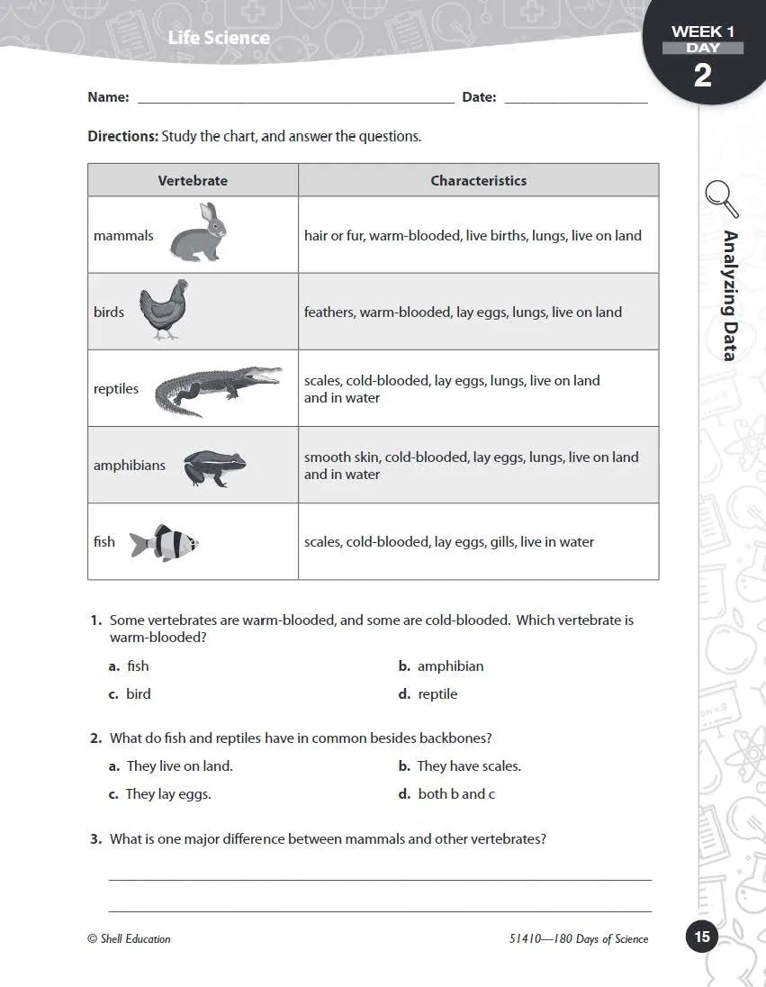 180 Days™: Science, Earth and Space Science for 4th Grade Practice Workbook for Classroom and Home