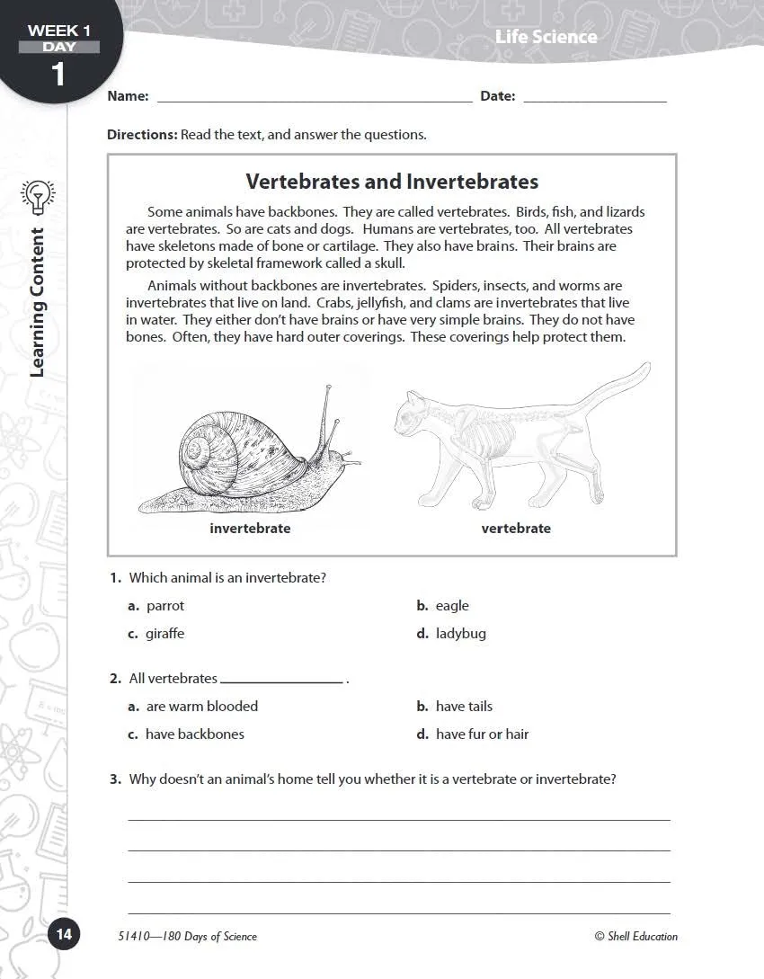 180 Days™: Science, Earth and Space Science for 4th Grade Practice Workbook for Classroom and Home