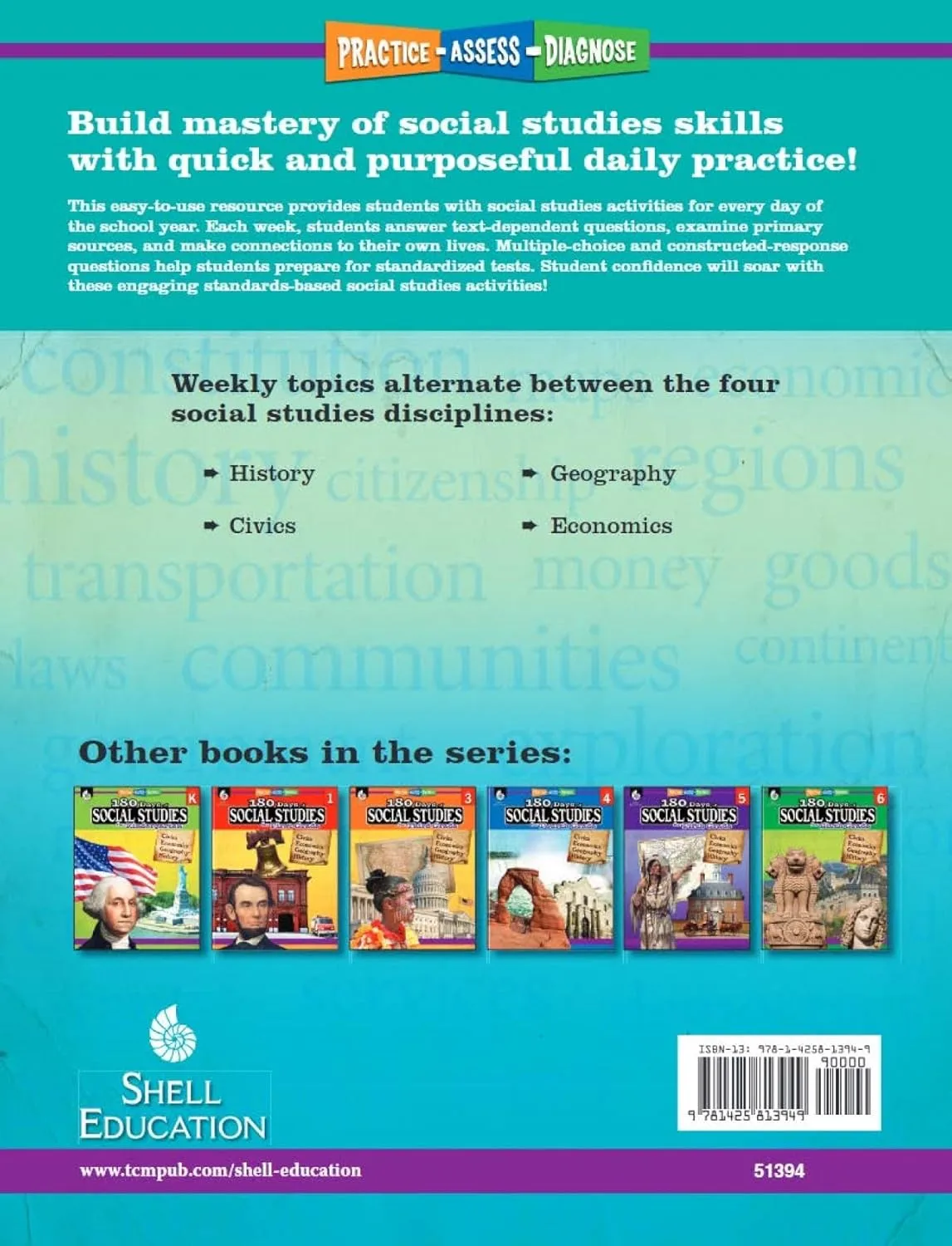 180 Days: Social Studies for 2nd Grade Practice Workbook for Classroom and Home