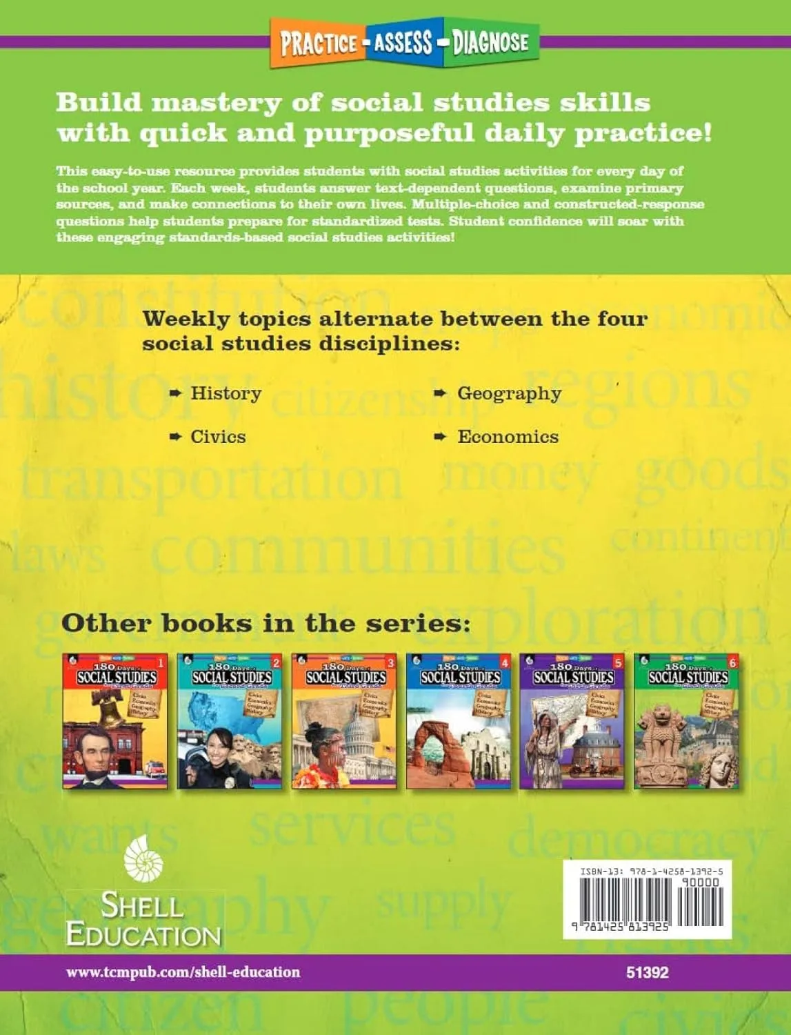 180 Days: Social Studies, Early Elementary Social Studies for Kindergarten Practice Workbook for Classroom and Home