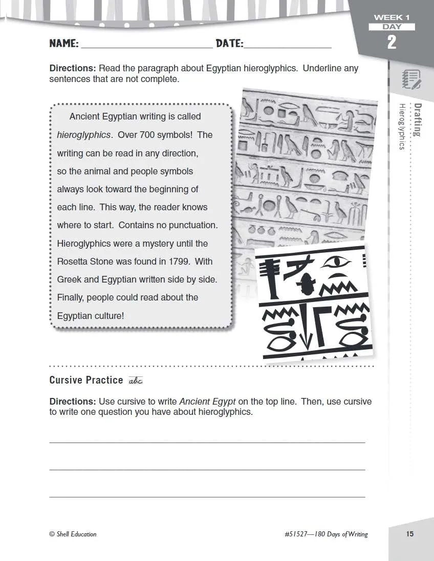 180 Days of Writing for Fourth Grade - An Easy-to-Use Fourth Grade Writing Workbook to Practice and Improve Writing Skills