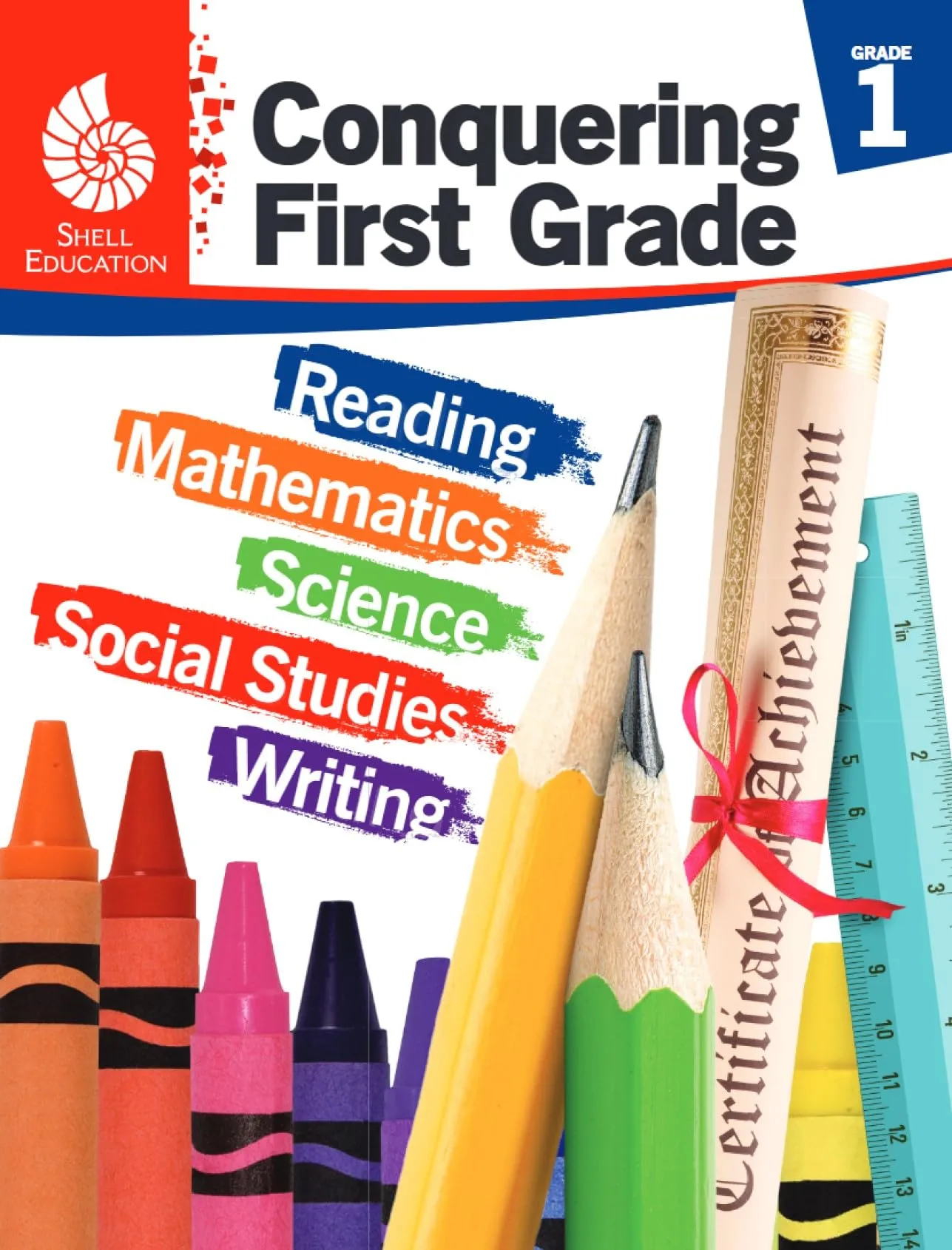 Shell Education Conquering The Grades, Grade 1, Red
