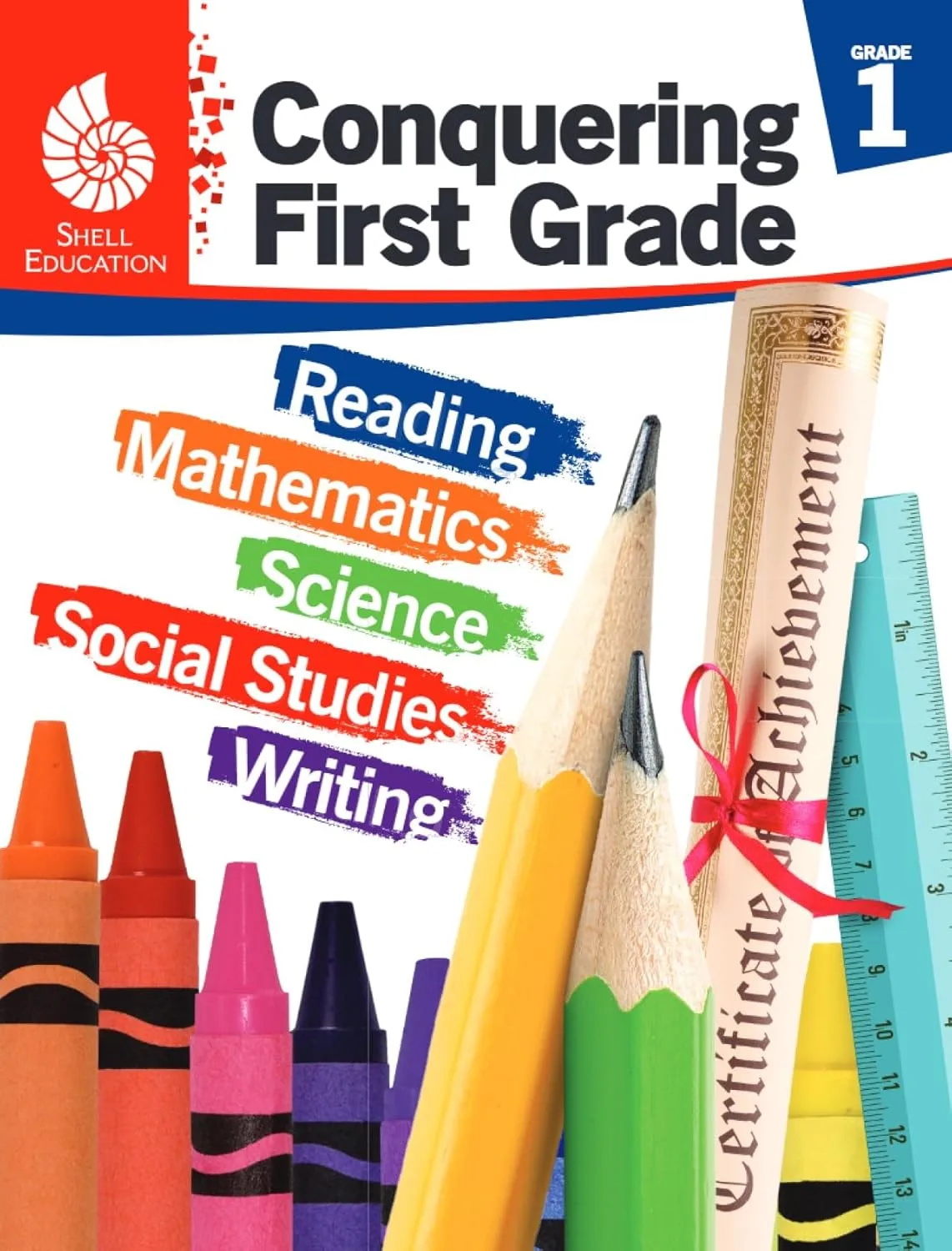 Shell Education Conquering The Grades, Grade 1, Red