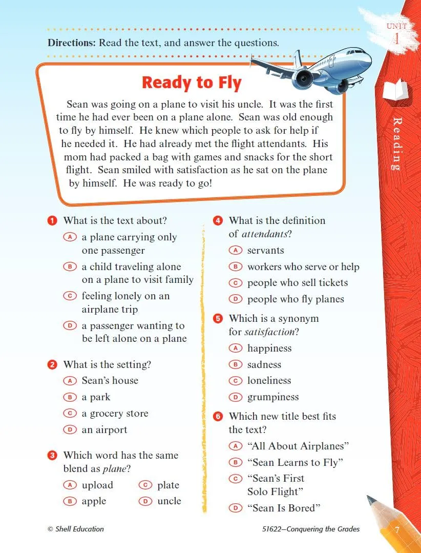 Shell Education Conquering Third Grade (Conquering the Grades) - Red