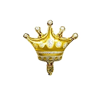 Shiny Crown Theme Foil balloons - 5 Pcs. Set