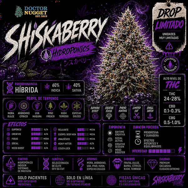 Dr. Nugget Shiskaberry THC Flor