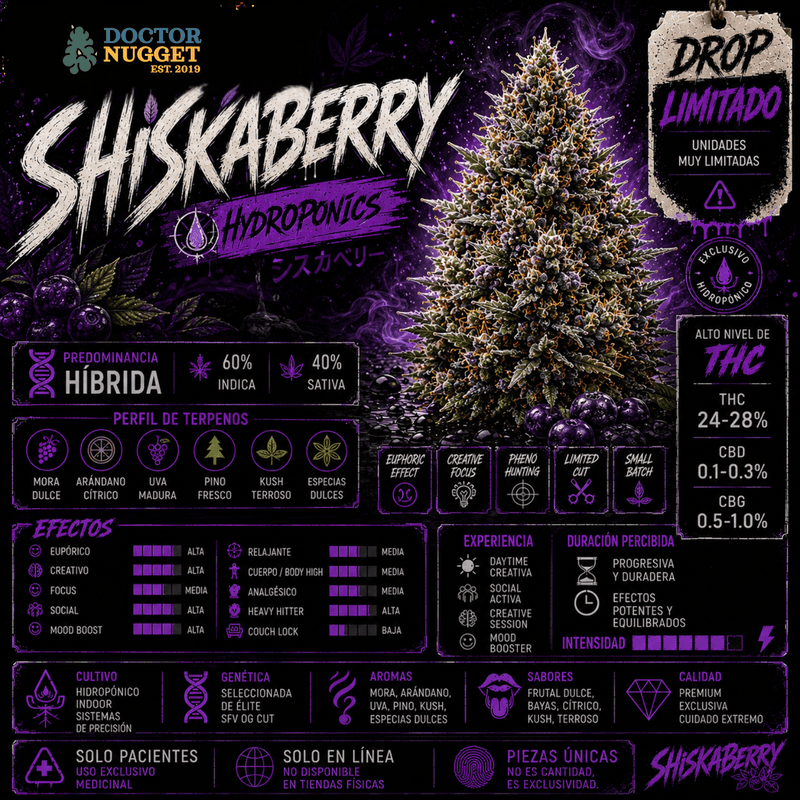 Dr. Nugget Shiskaberry THC Flor