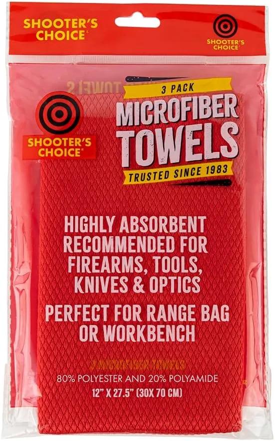 Shooter's Choice Gun Towel 3 Pack (Select Your Style) 3 Pack of Towels
