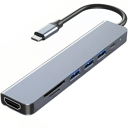 Type Hub, USB C Hub 4-in-1 USB C to USB Adapter with Type-C Charging