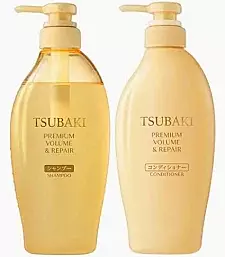 TSUBAKI Premium Volume & Repair Shampoo and Conditioner Set 450MLX2