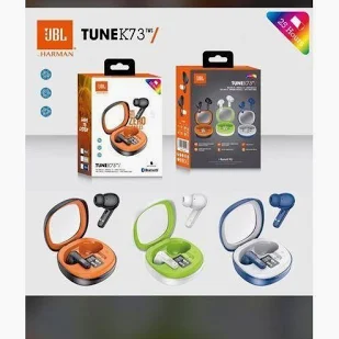 The JBL TUNE K73 TWS is a wireless Bluetooth earbud designed for everyday music, calls and workouts.