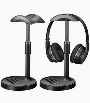 Headphone Hanger Clamp-on Under Desk USB Cable Storage Earphone Stand