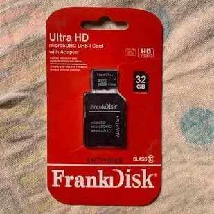 Frankdisk 32gb Ultra HD MicroSDHC UHS-I CARD With Adapter