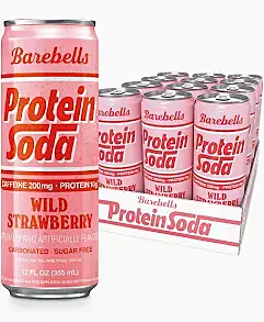 Barebell | RTD Protein Soda | Wild Strawberry