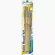 DABRURF4668 - TREFOIL ARTIST ROUND AND FLAT PAINT BRUSHES 5 PACK