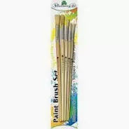DABRURF4668 - TREFOIL ARTIST ROUND AND FLAT PAINT BRUSHES 5 PACK