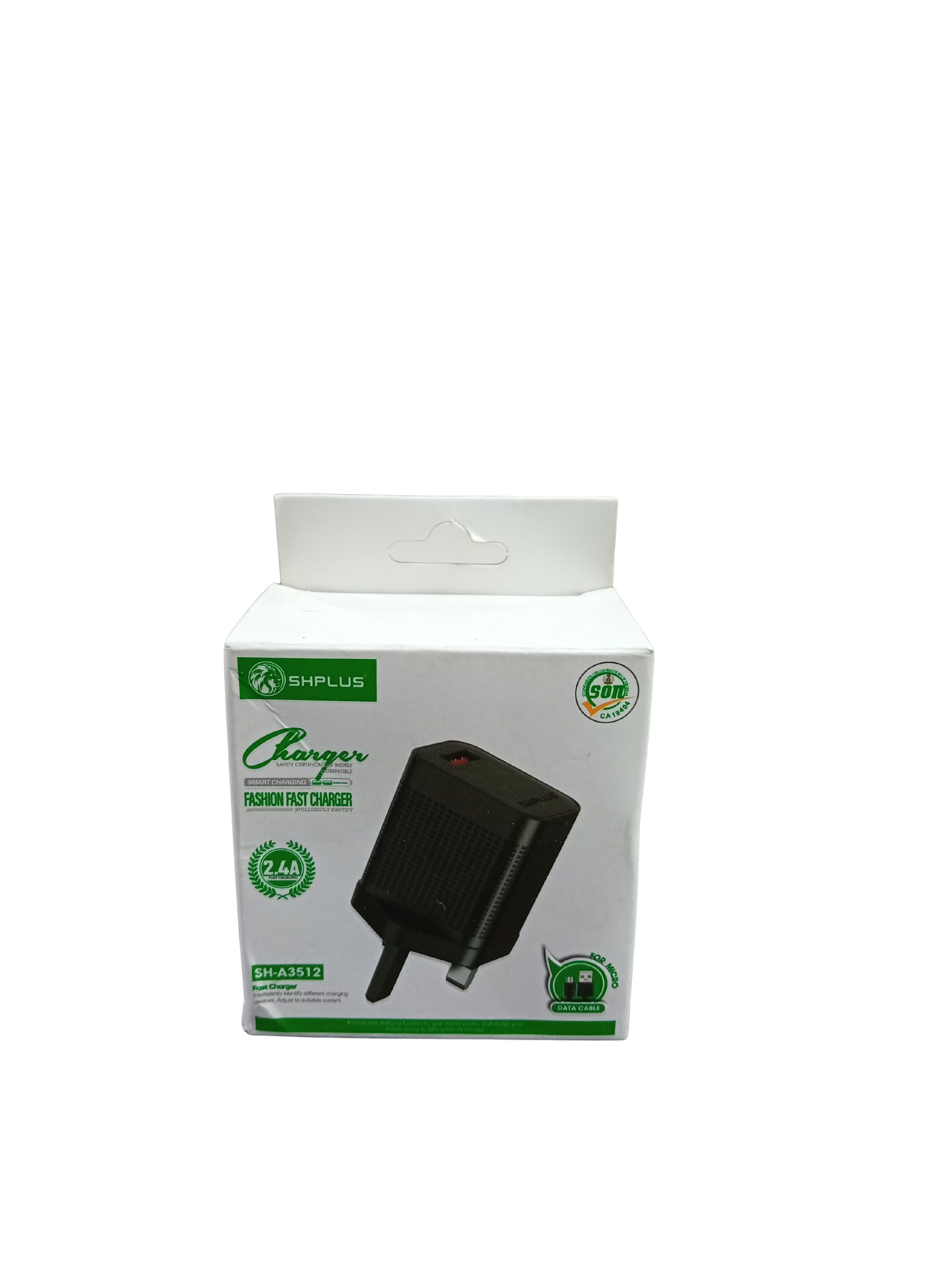 SHplus 2.4A Fashion Fast Charger With Micro Cable (SH-A3512)