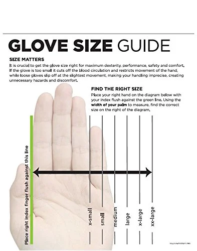 SHOWA 7199NC Fully Coated Nitrile thru Safety Cuff General Purpose Work Glove with Cotton Jersey Liner, Smooth Grip
