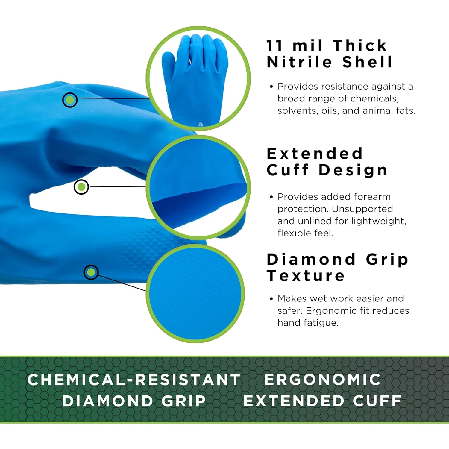 SHOWA 719B ChemRest Nitrile Chemical Resistant Glove
