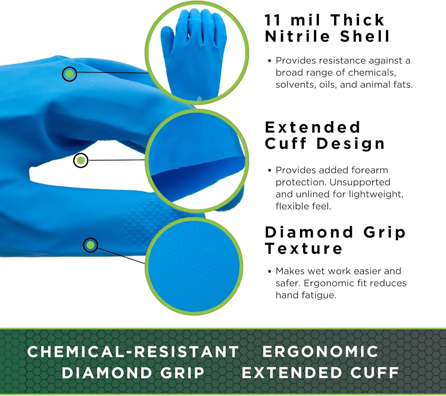 SHOWA 719B ChemRest Nitrile Chemical Resistant Glove