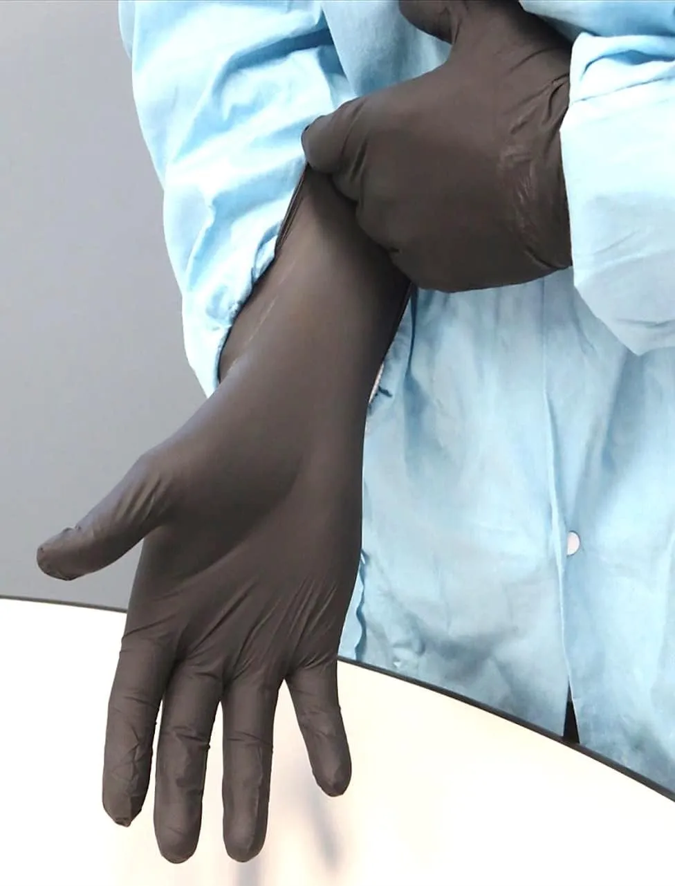SHOWA 9700PF Sustainable EBT Nitrile Disposable Safety Gloves, 6 mil, 11"