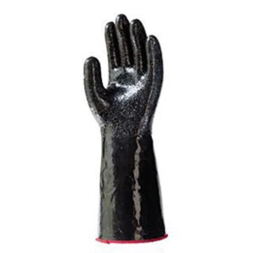 SHOWA Chemical Resistant Neoprene Gloves, Size 11 (X-Large), 14 mil, Gauntlet Cuff