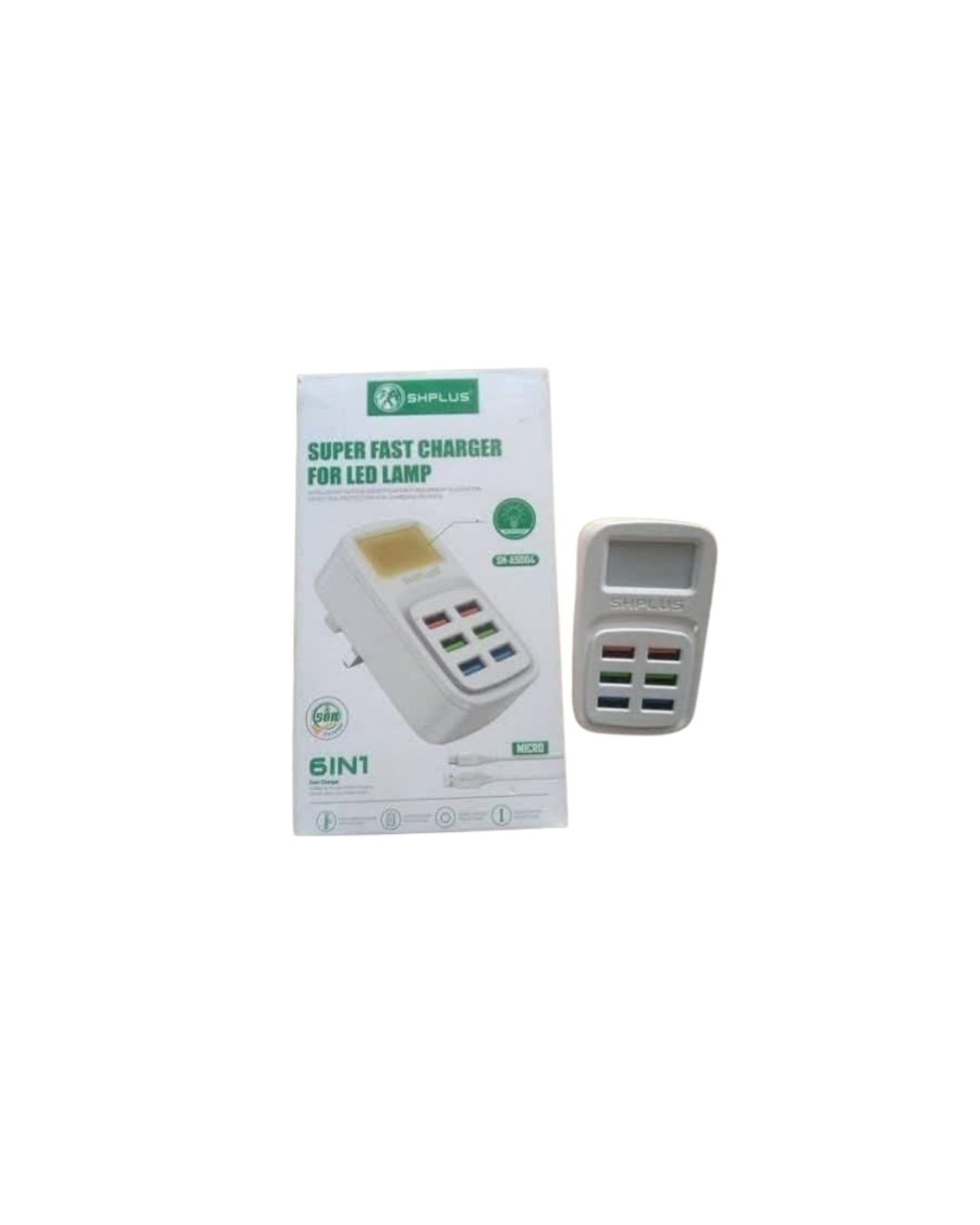 SHplus 6 IN 1 Super Fast Charger For Led Lamp (SH-A5004)