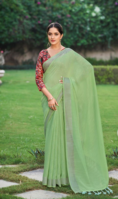 Shreya Linen Light Blue