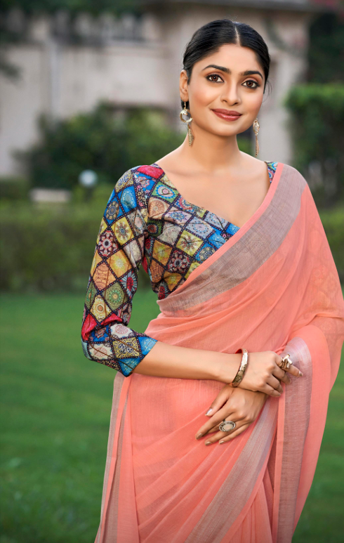 Shreya Linen Light Blue