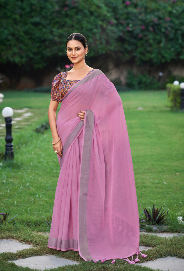 Shreya Linen Saree