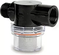Shurflo by Pentair Twist-On Water Strainer - 1/2" Pipe Inlet - Clear Bowl